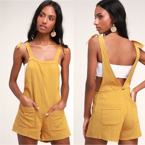 Billabong Pants - ★ Billabong Golden Cotton Short Overall